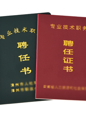 专业技术职务聘任书医护幼儿园