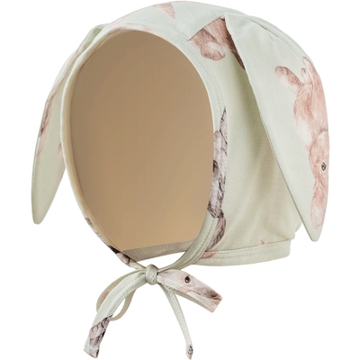 aqpa爱帕婴儿帽子天竹纤维纱布胎帽夏季初生宝宝新生儿绑带系带帽