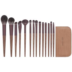 MSQ/魅丝蔻14支知遇化妆刷套装全套动物毛粉底刷点彩腮红刷眼影刷