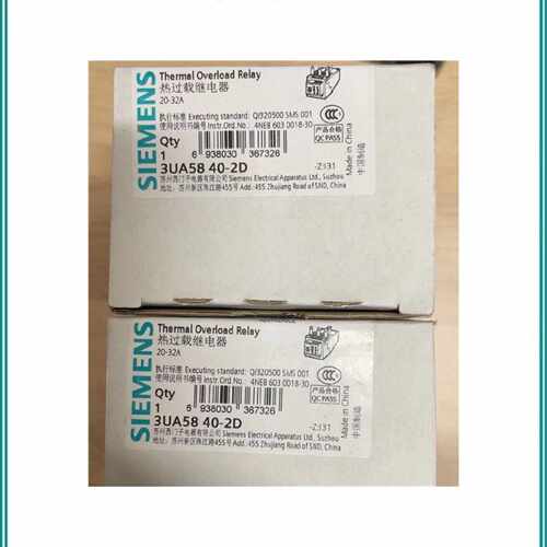 议价西门子 3UA5840-2D用于 3TF46-49 辅助触点过载继电器 20...3