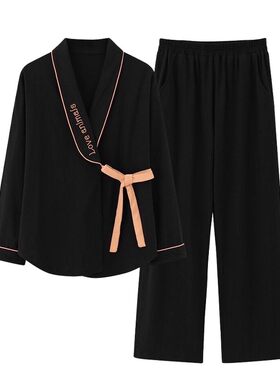 月子服纯棉孕妇睡衣哺乳喂奶专用