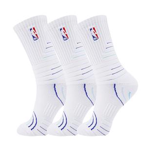 NBA袜子男高筒毛巾底青少年篮球袜加厚吸汗网眼透气运动休闲跑步
