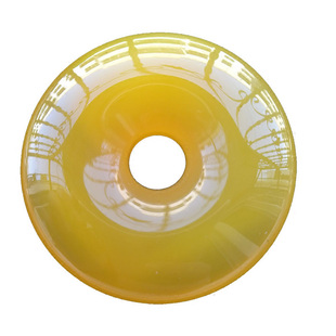 天然冰种黄玉髓玛瑙平安扣挂坠男女款怀古玉佩招财玉石项链子吊坠