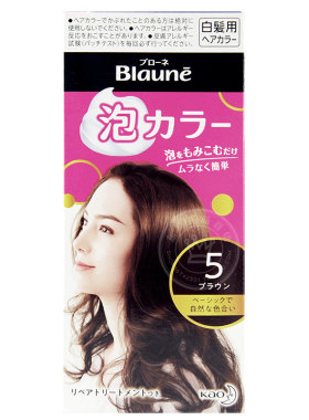 日本进口blaune花王泡沫染发剂