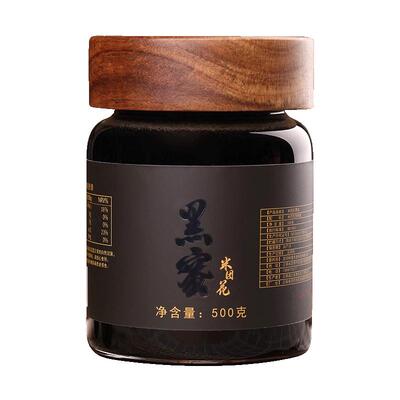 云南深山黑蜂蜜米团花蜜天然蜂巢黑蜜500g礼盒装