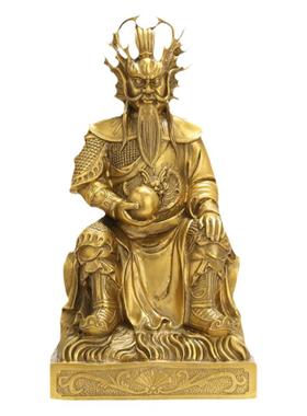 纯铜财神龙王爷玄关摆件店铺摆设