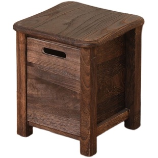 全实木整装床头柜欧式小床头柜迷你夹缝收纳柜实木边柜客厅柜