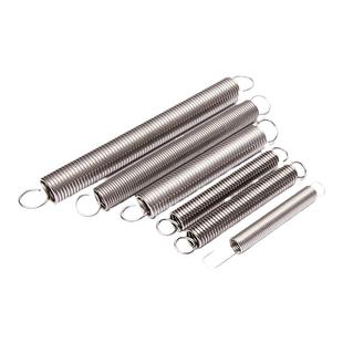 304不锈钢拉簧带钩弹簧 强力拉伸弹簧挂钩65锰钢大小长短弹簧拉簧