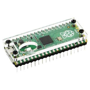 树莓派Raspberry Pi Pico透明亚克力外壳2片开发板保护壳固定支架