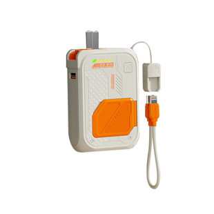 充电宝带插头3c认证可上飞机自带线大容量适用苹果安卓手机便携式移动电源超级快充20000毫安无线磁吸充电宝