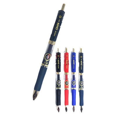 宝克墨蓝替换芯办公用按动中性笔