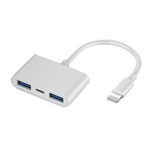 适用苹果OTG转接头手机外接U盘连接线USB优盘3.0母头转换器lightning平板ios13读取iphone电脑ipad键盘鼠标