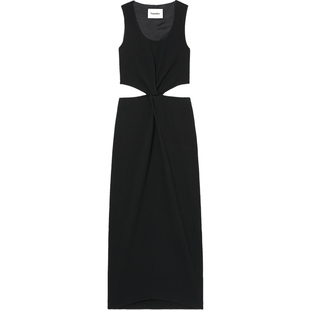 IT Nanushka女装无袖连衣裙新款性感时髦挖剪镂空露腰长裙01399XL