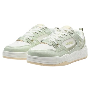 特步云帆板鞋女2025夏新款网革结合透气运动休闲板鞋975318310060