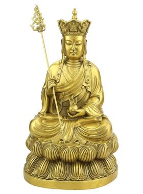 纯铜地藏王菩萨佛像娑婆三圣座像