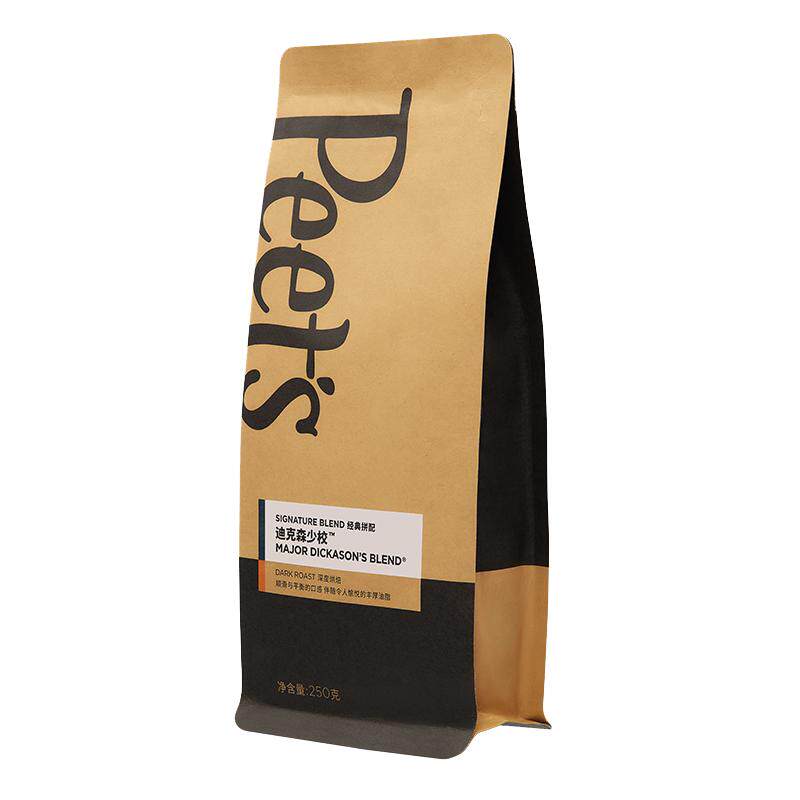 【自营】Peets皮爷迪克森少校咖啡豆250g*1袋深烘黑咖啡【临期】