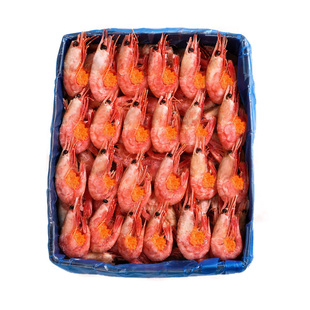 国王北极甜虾头籽北极虾冰虾元宝虾鲜活速冻即食海鲜国王原箱10斤