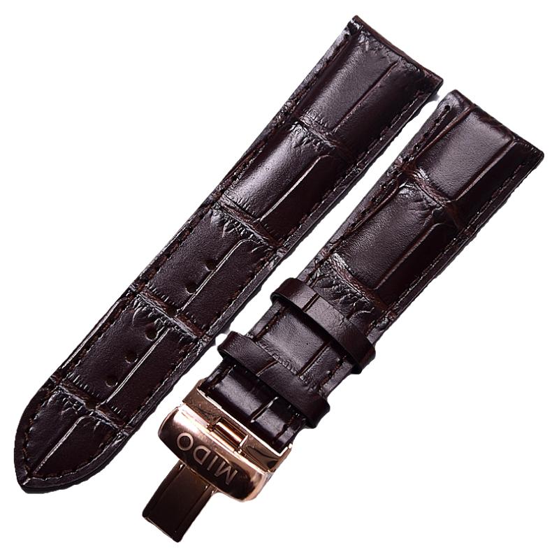 MIDO美度舵手表带m005原装真皮橙舵m005614m005430A男表链22 23mm