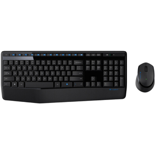 罗技MK345无线键鼠套装无线鼠标键盘办公人体工程学MK346拆包可保