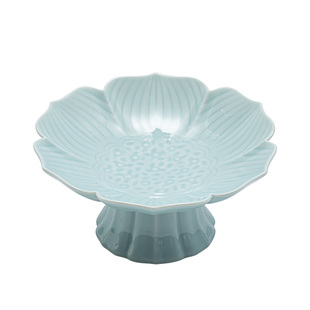 家用陶瓷茶点盘零食盘中式复古精致客厅茶桌点心盘糕点盘茶歇托盘