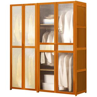 简易衣柜卧室家用出租房屋儿童实木组装柜子衣橱经济型小户型收纳