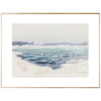 小清新风建筑城堡卧室床头挂画