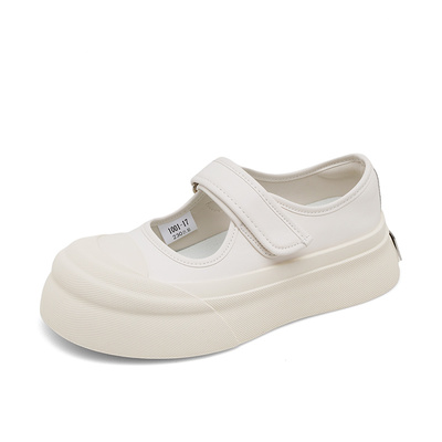 银色厚底玛丽珍单鞋女honeyGIRL