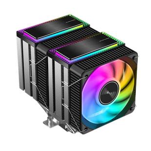 JIUSHARK九鲨JF200mini风冷CPU散热器ARGB10cm双风扇6热管1700AMD