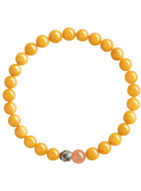 【100%官方正品】莲花鸡油黄蜜蜡
