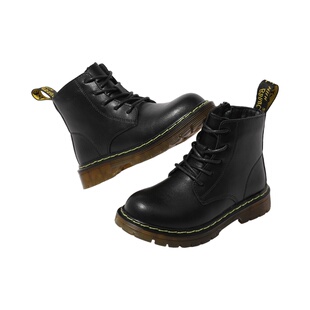 奥康童鞋儿童靴子2025新款冬季软底女童马丁靴中大童短靴男童皮靴