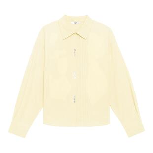 LLANO不规则纽扣绑带收腰衬衫气质通勤复古外搭上衣衬衣女秋冬季