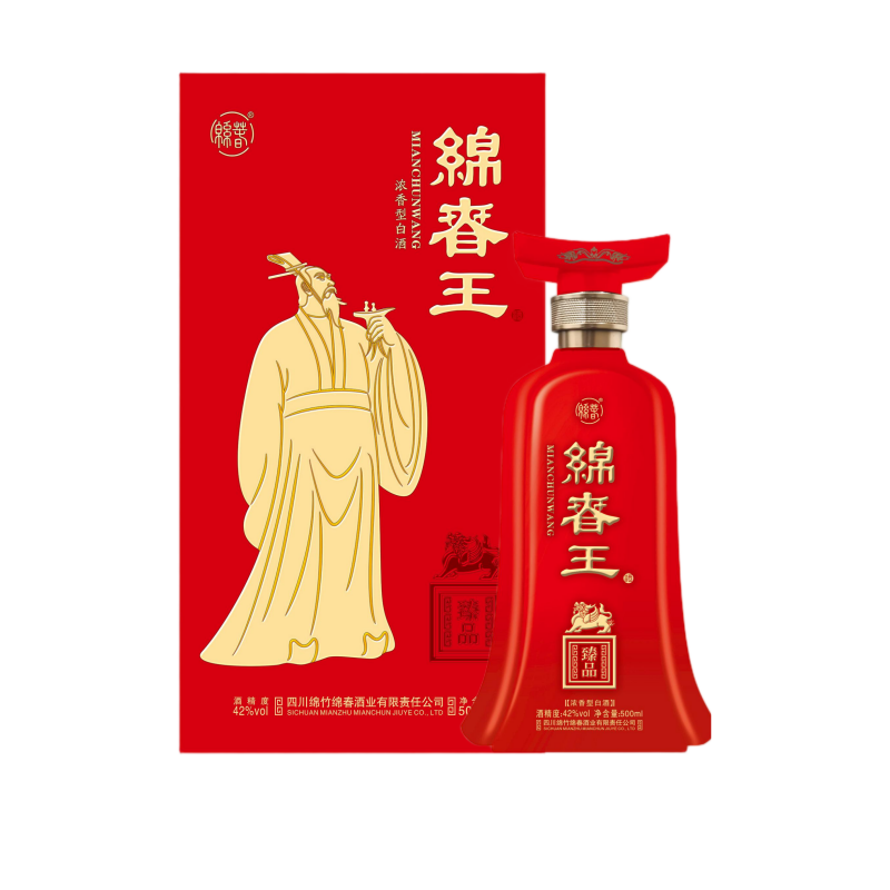 绵春王臻品浓香型42度礼盒单瓶装