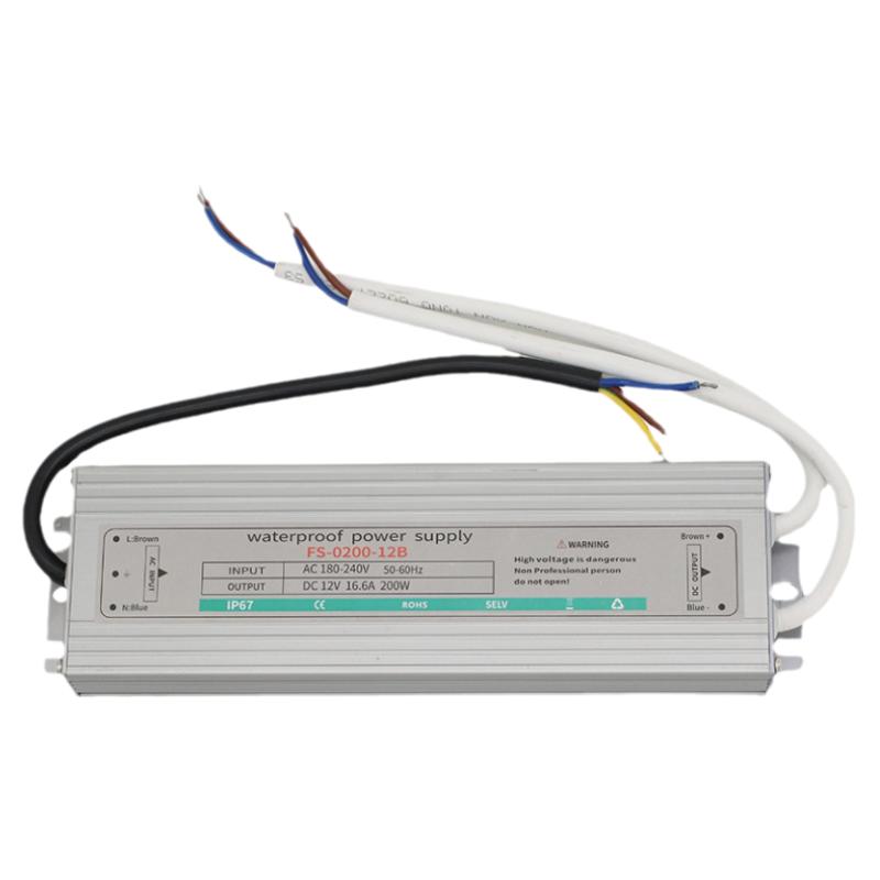 超薄LED防水电源变压器220转12V24V20W30W60W80W100W200W350W400W