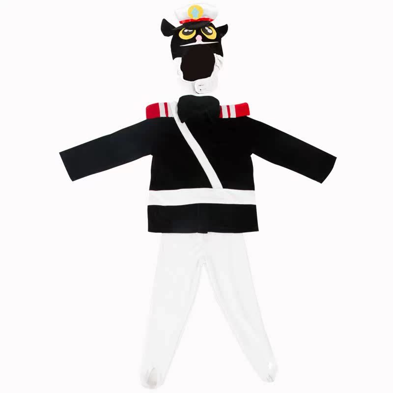儿童黑猫警长演出服漫展cos服装