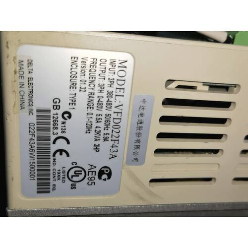 VFD022F43A 台达 轻微使用痕迹成色新，功能包好