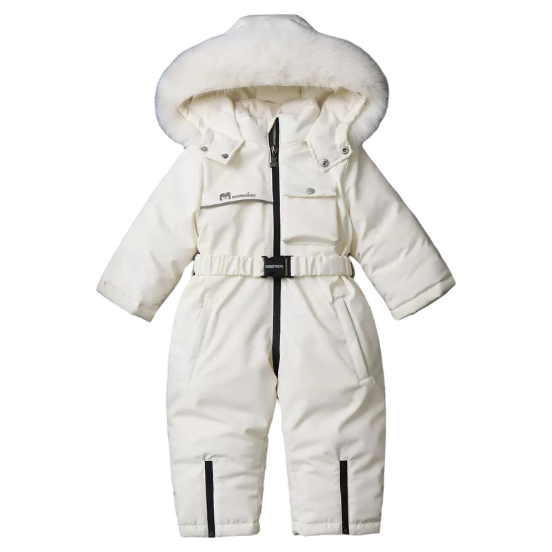 宝宝滑雪服连体服防风防水特厚冬