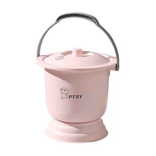 成人便携式马桶塑料儿童痰盂家用孕妇尿盆女尿桶老人手提带盖尿盆