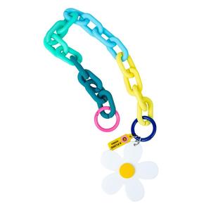 A.FLORE包包挂饰高级感轻奢小众亚克力小花链条挂饰显眼包挂件