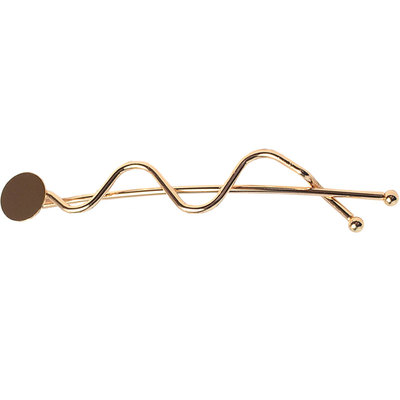 扭形一字发夹手工发饰diy配件