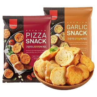 韩国samlip蒜香面包干蒜蓉烤馍片进口三立小零食饼干意式国外法棍