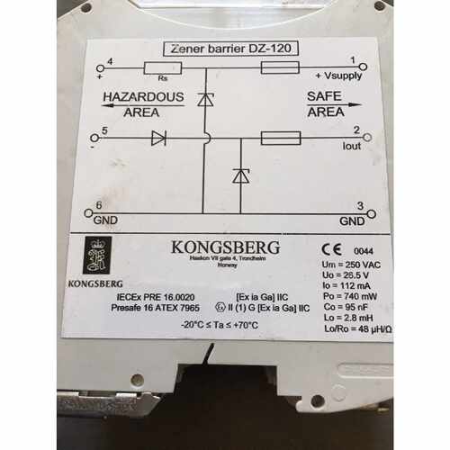 询价KONGSBERG Zener barrier DZ-120