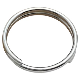 925纯银钥匙环双圈大小圈圆环连接圈DIY钥匙扣手机链挂件接口圈