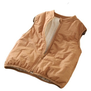 男童春季加厚保暖马甲大童儿童酷帅童装校服神器内搭夹棉背心冬季