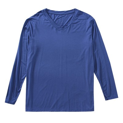 莫代尔男士睡衣长袖单件上衣