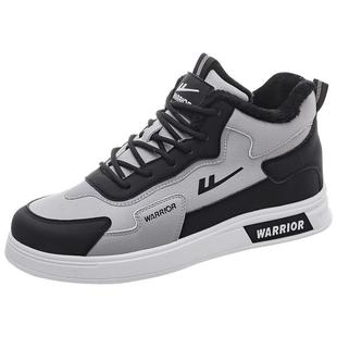 回力高帮加绒男鞋板鞋冬季2025新款保暖棉鞋男百搭男士运动休闲鞋