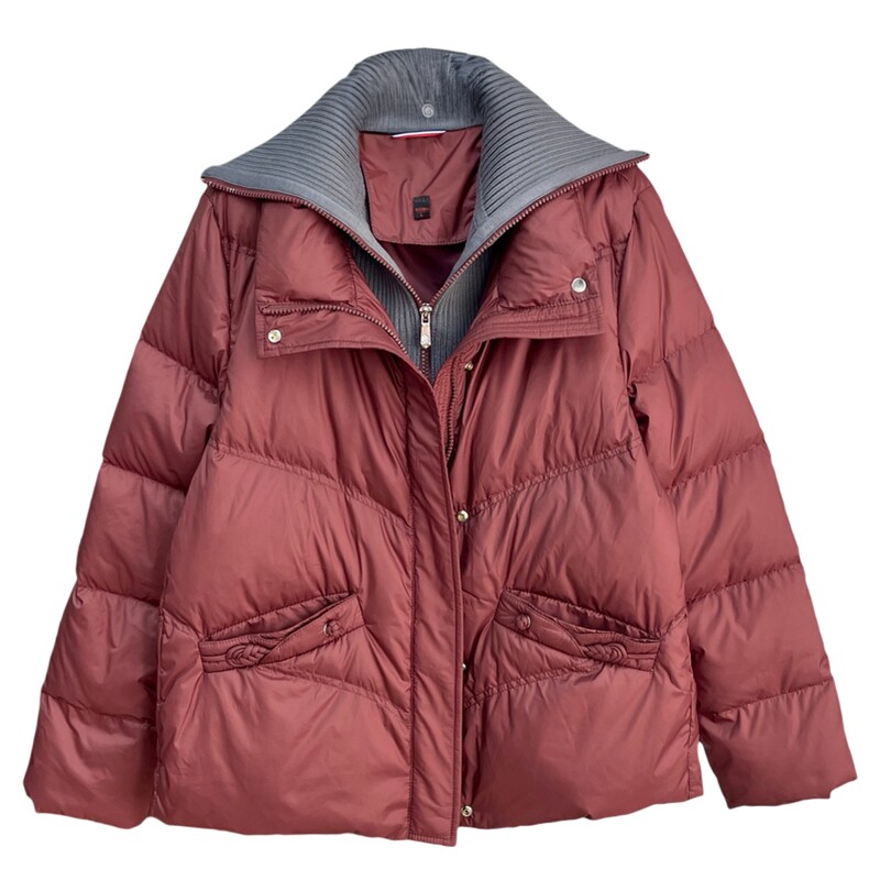 妈妈冬装短款红色羽绒服外套保暖