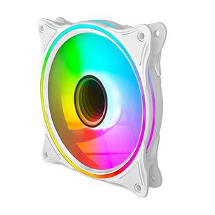 ARGB机箱风扇RGB5v3针神光同步AURA PWM温控12CM静音水冷散热灯条
