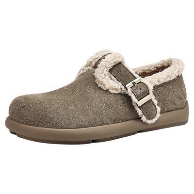 达芙妮勃肯雪地靴女厚底毛毛鞋