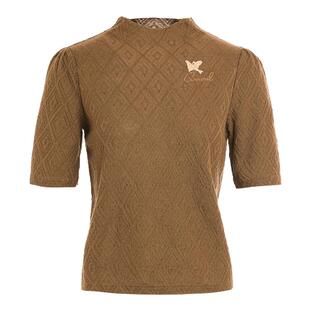 乔万尼2025秋新品针织衫中袖设计半高领羊毛衫气质高级感ET3M767