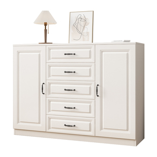 斗柜收纳柜简约现代五斗柜实木客厅欧式六斗橱卧室白色抽屉储物柜